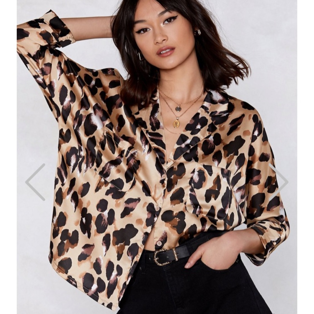 Nasty Gal So Fierce Leopard Top